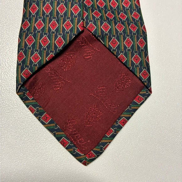 Gucci vintage Patterned Men's Tie - Picture 4 of 7